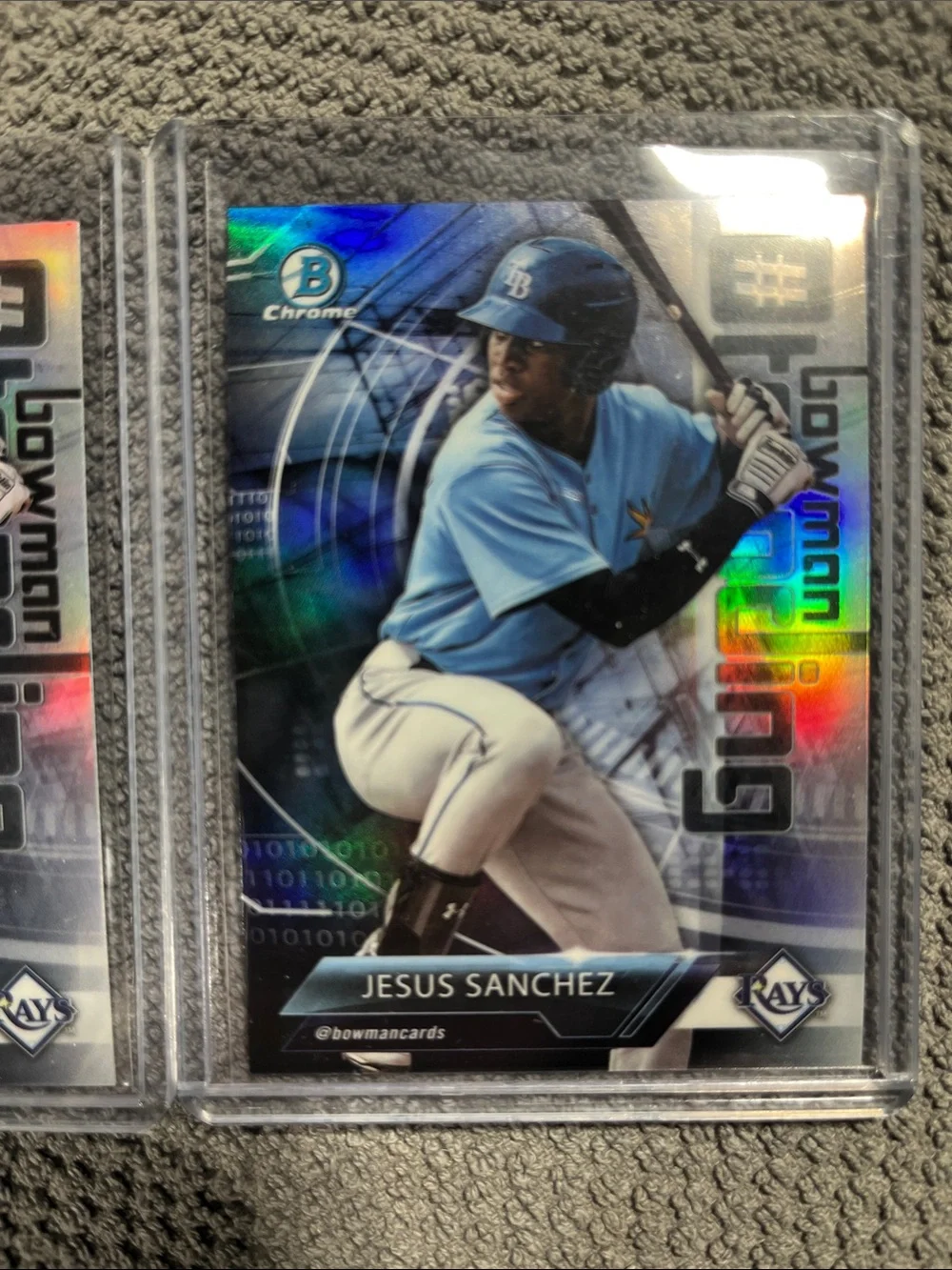 Lot (2) 2018 Bowman Chrome Trending Refractor Jesus Sanchez #-JS